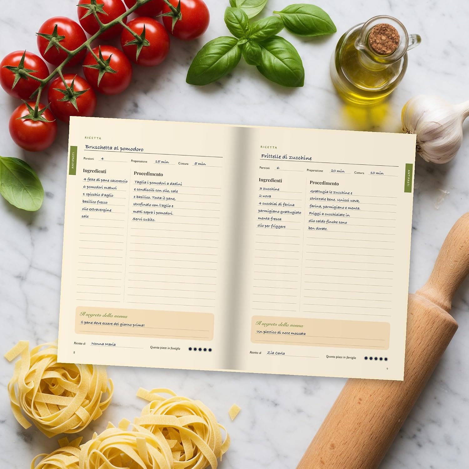 Ricettario da scrivere A5 personalizzato con nome — 4