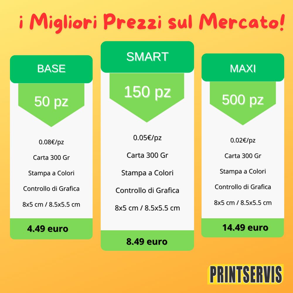 Ristampa del tuo biglietto da visita su carta 300 g (100 pz) — 3