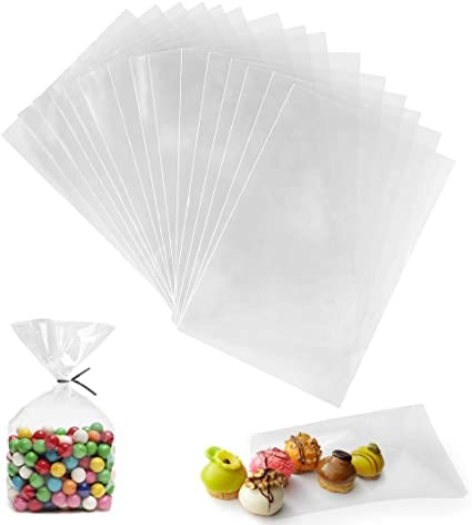 Sacchetti trasparenti con nastro ed etichette (100 pz) — 3