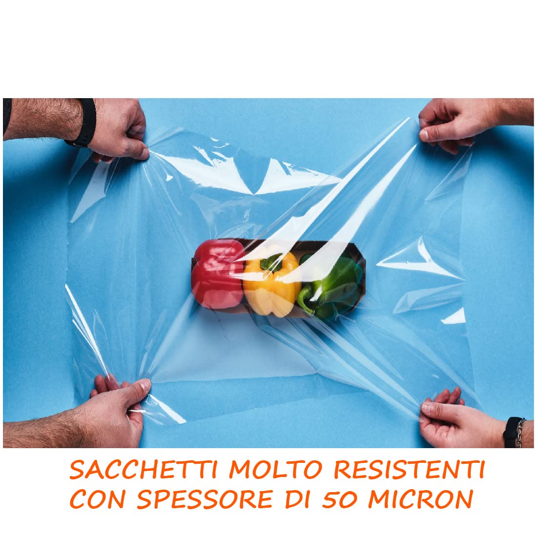 Sacchetti trasparenti con nastro ed etichette (50 pz) — 5