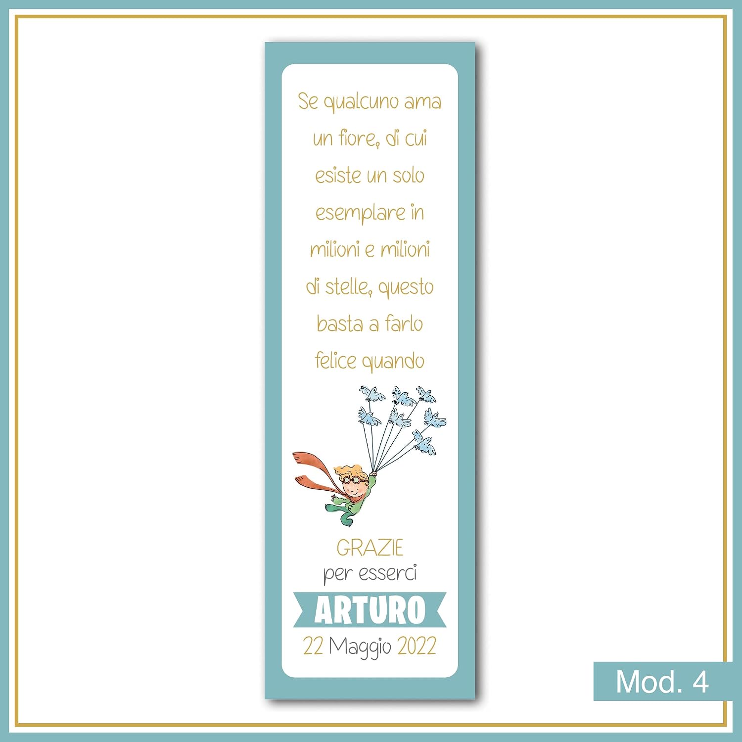 Segnaposto battesimo illustrati con nome (40 pz) — 7
