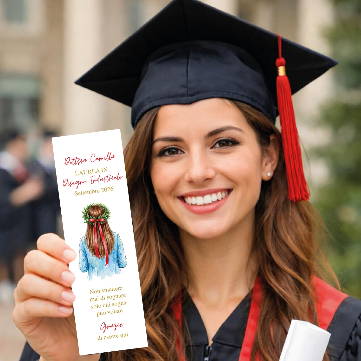 Segnaposto laurea 5x15 personalizzati (50 pz) — 3