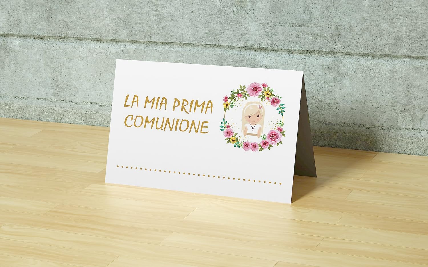 Segnatavolo prima comunione bimba (20 pz)