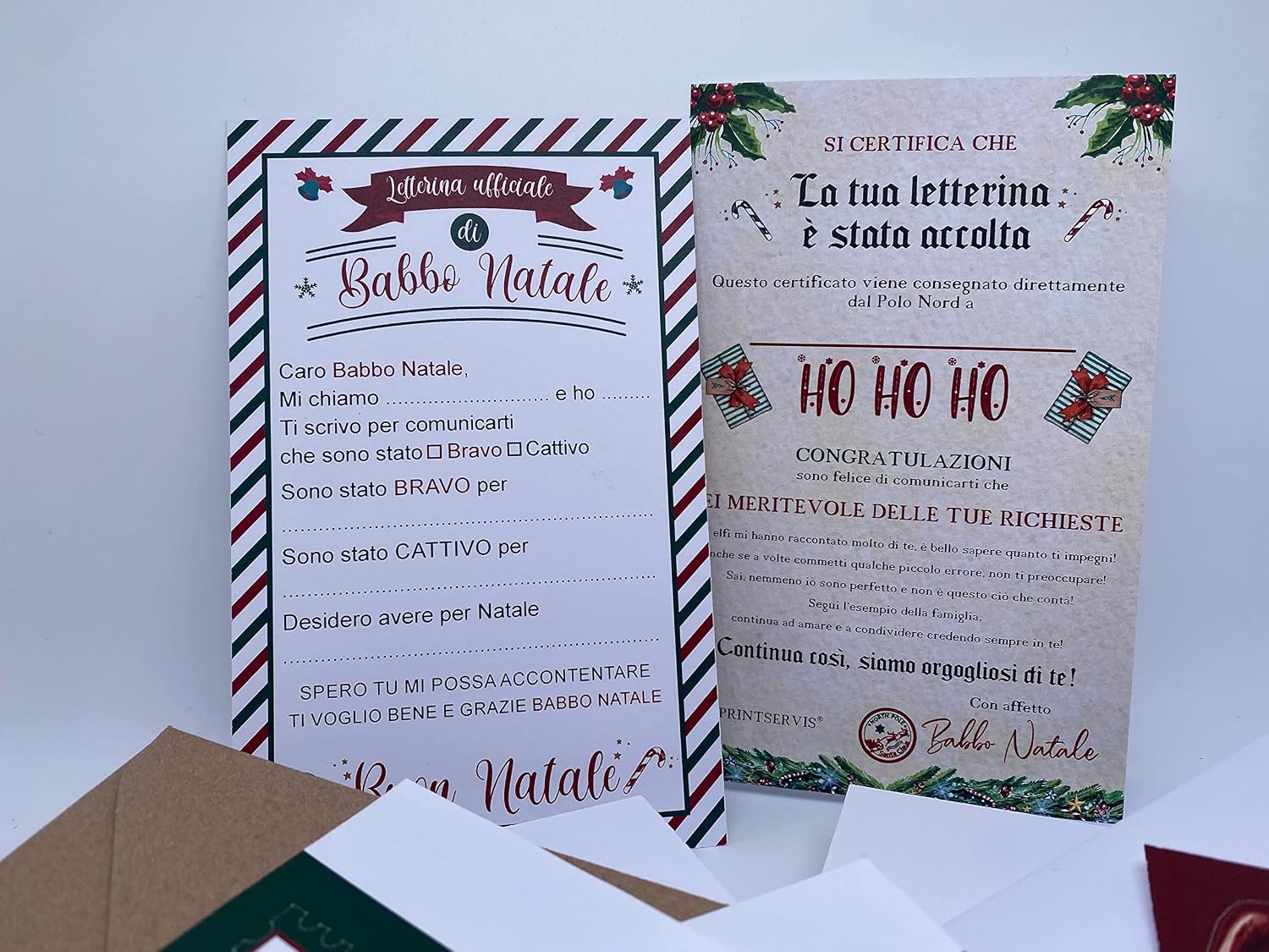 Set lettera a Babbo Natale con risposta — 2