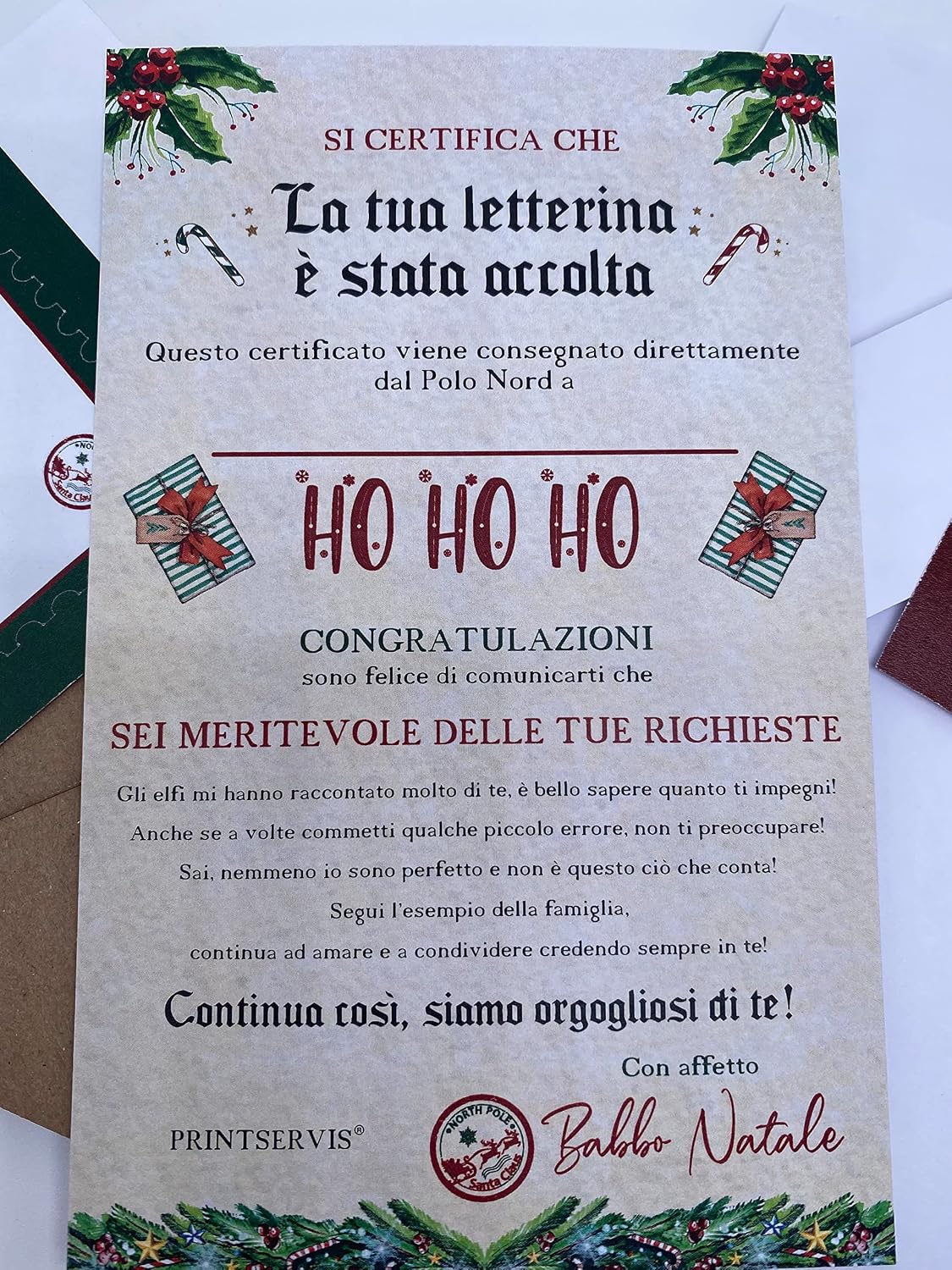 Set lettera a Babbo Natale con risposta — 4