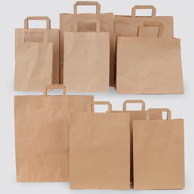 Shopper di carta kraft con manici (10 pz)