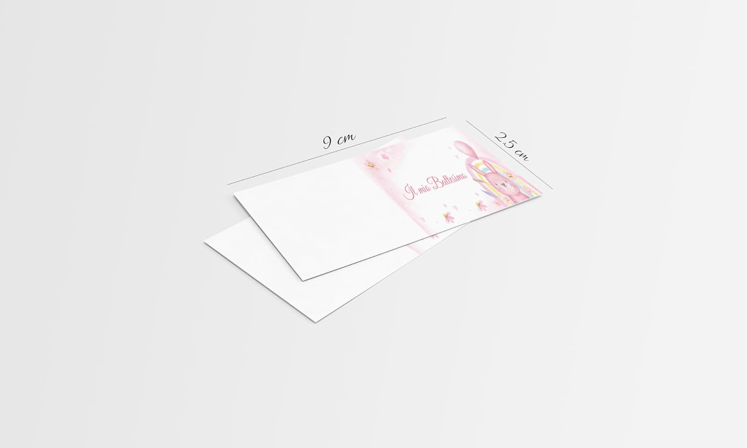 Tag bomboniera battesimo bianchi con foro (100 pz) — 3