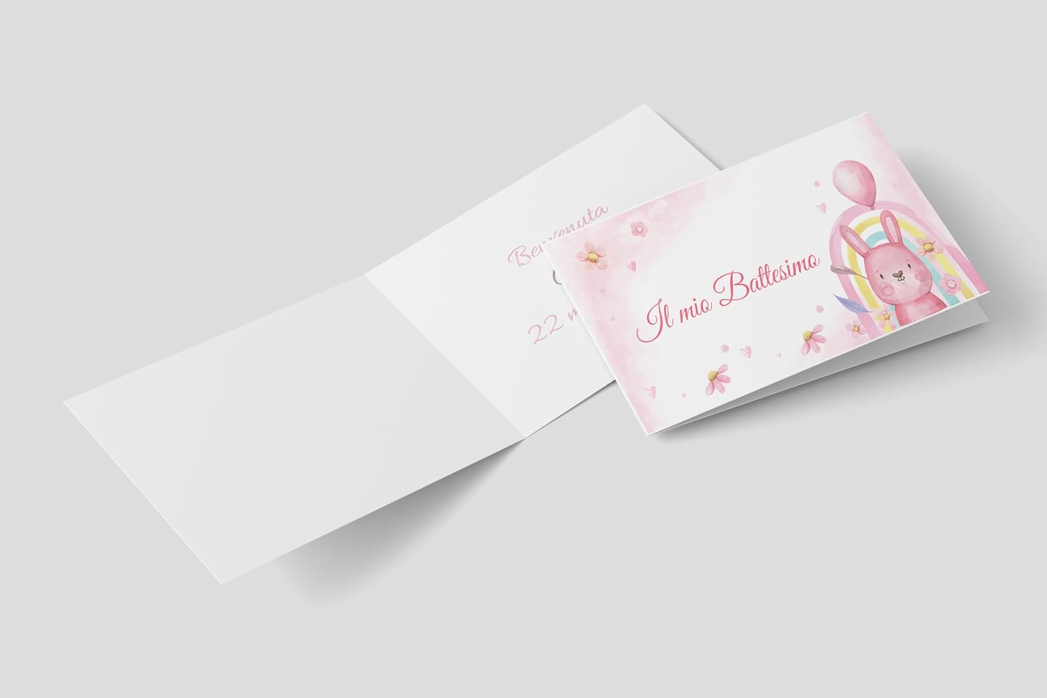 Tag bomboniera battesimo bianchi con foro (100 pz) — 5