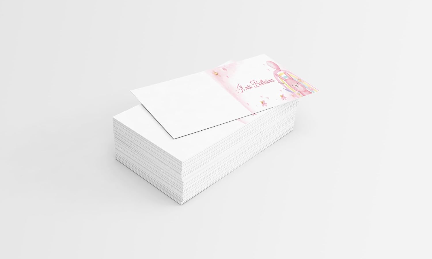 Tag bomboniera battesimo bianchi con foro (100 pz) — 7