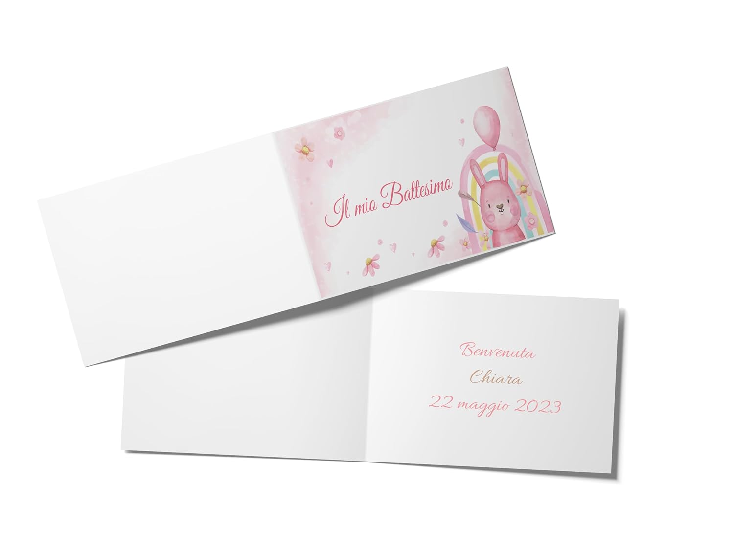 Tag bomboniera battesimo bianchi con foro (100 pz) — 8