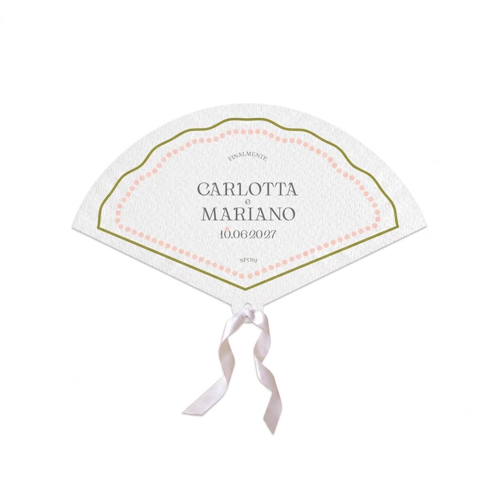 Tag bomboniera matrimonio con nastro in raso (60 pz)
