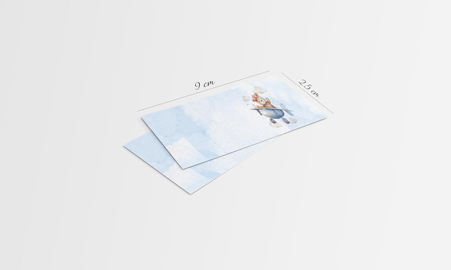 Tag bomboniera nascita bianchi con foro (100 pz) — 4