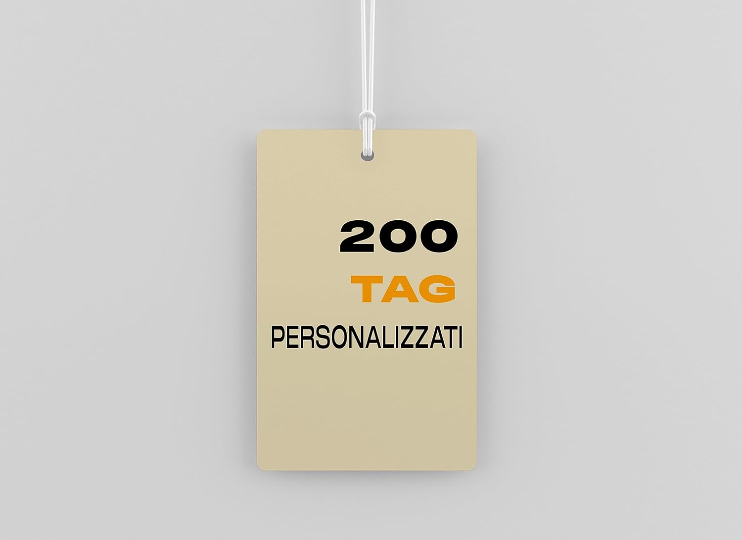 Tag bomboniera rettangolari con foro, carta 350 g (200 pz)