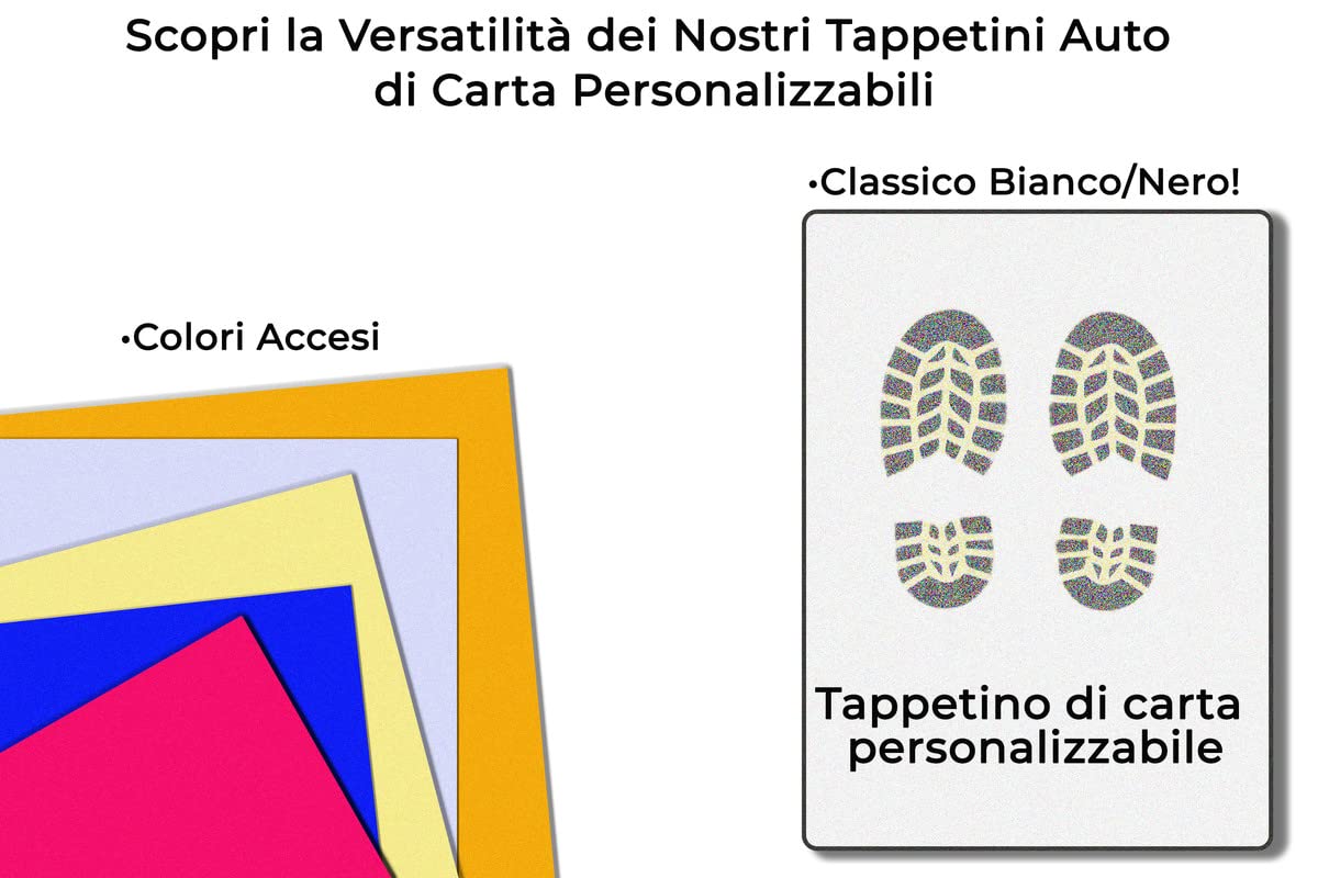 Tappetini auto in carta personalizzati — 3