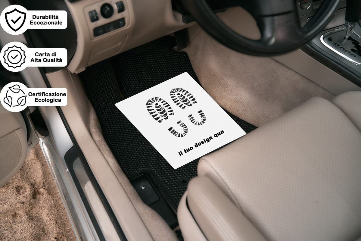 Tappetini auto in carta personalizzati — 4