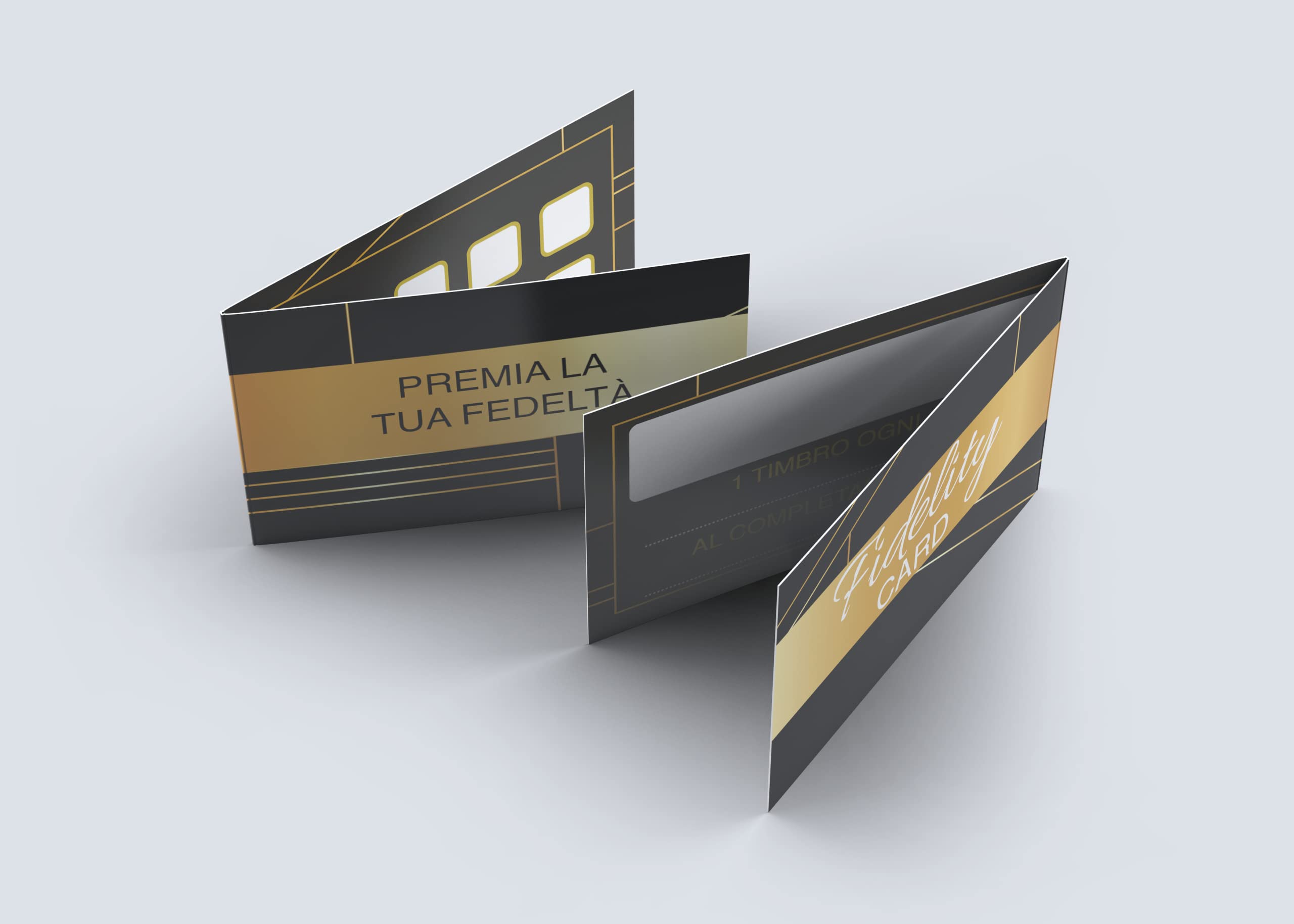 Tessere fedeltà pieghevoli multiuso (50 pz) — 2
