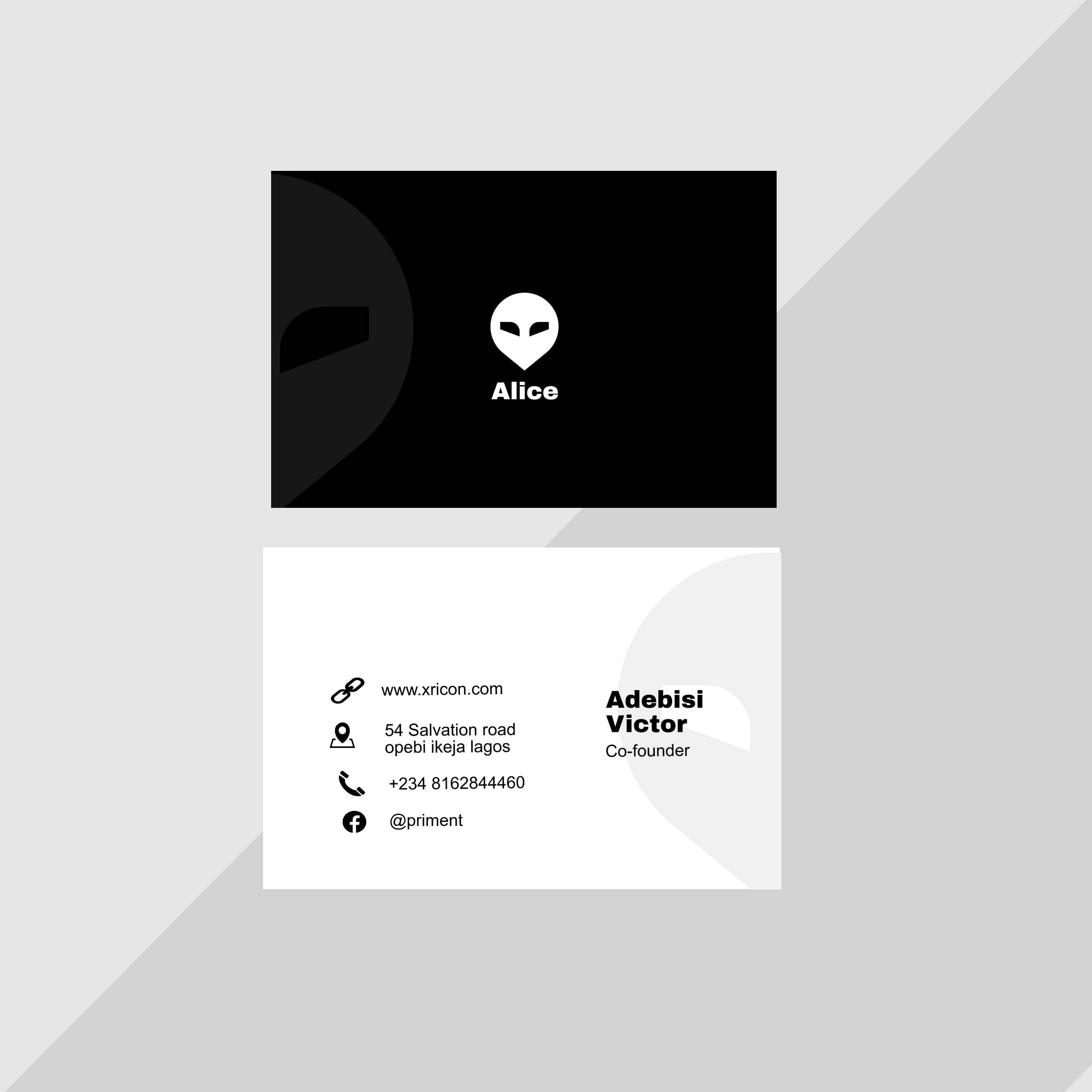Alien Business card
