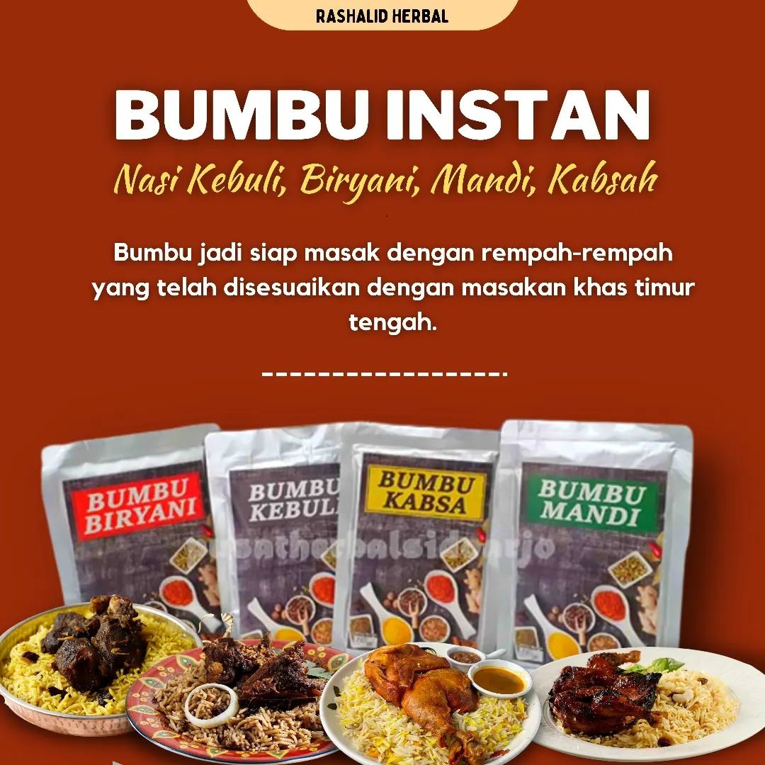 Bumbu Instan - Kebuli, Biryani, Mandhi, Kabsah