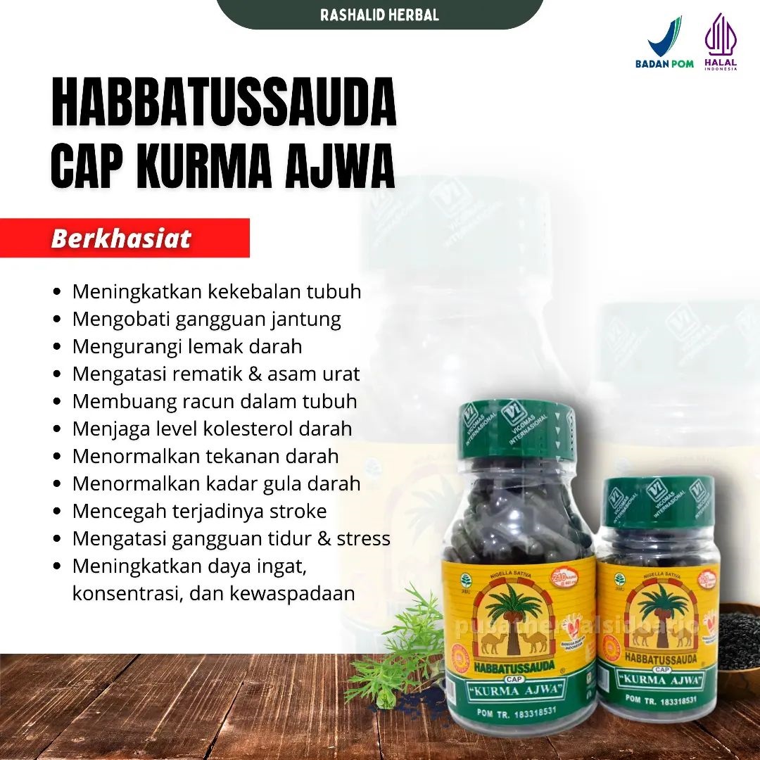 Habbatussauda Cap Kurma Ajwa