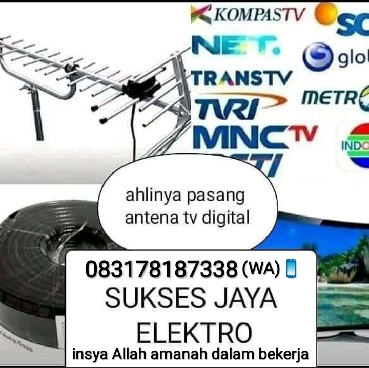 Pasang antena tv digital bergaransi