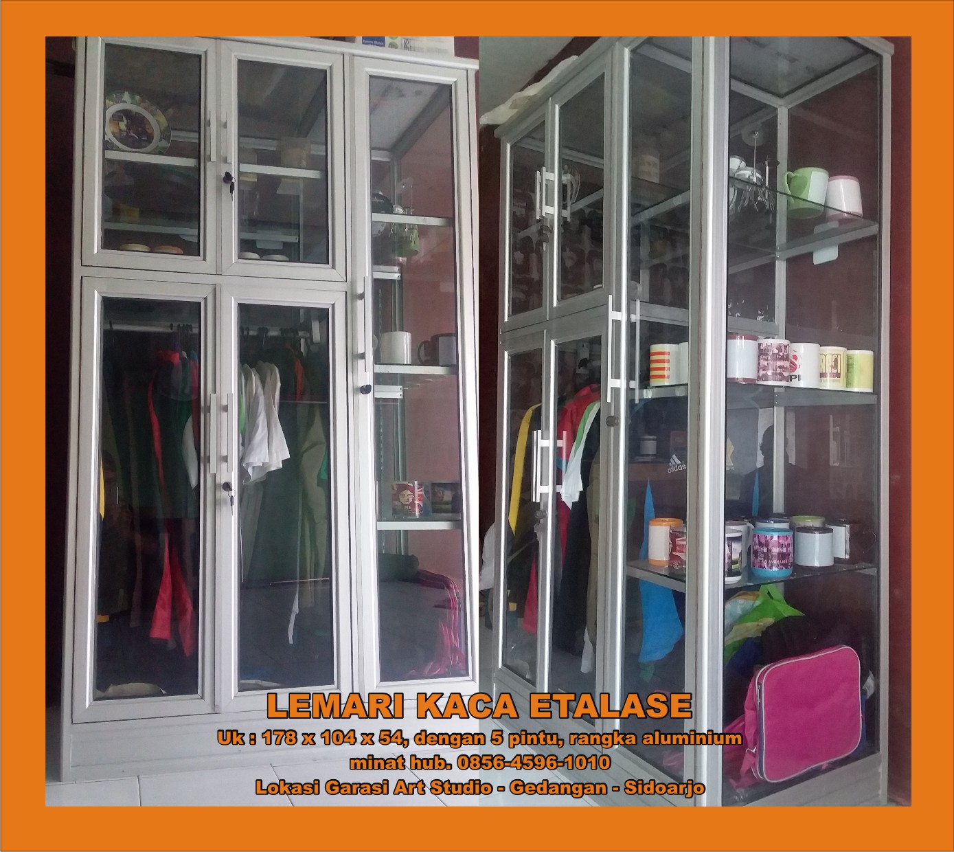 Di jual Lemari Kaca Etalase