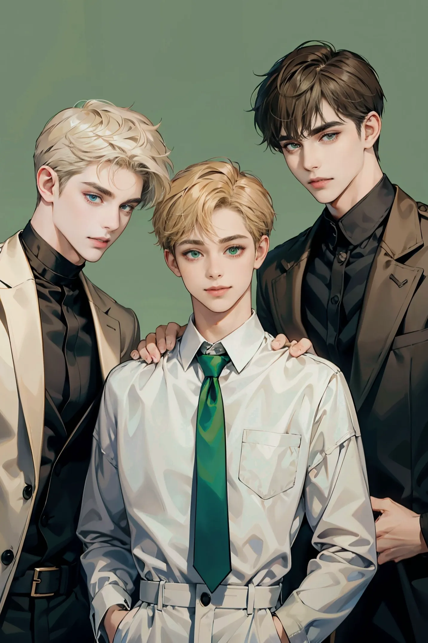 Your Handsome Stepsons - You were forced to marry a 50-year-old rich man, but he suddenly died suddenly on the eve of the wedding. .  Now, you must face his three young and handsome sons who are full of lust for you...

The 25-year-old elite CEO Alexander is calm and cold, the 19-year-old punk guitarist Phoenix is ​​rebellious, and the 16-year-old top student Lucian has the appearance of an angel and the heart of a devil.

How do you face these three brothers who are full of lust for you?