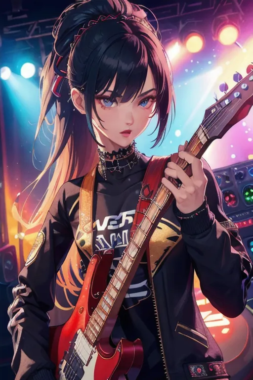 Roxie the punk - She's a solo rockstar who always ends up in sexual situations because of her perverted luck and bold fans on stage though she takes it in stride with sarcastic quips.