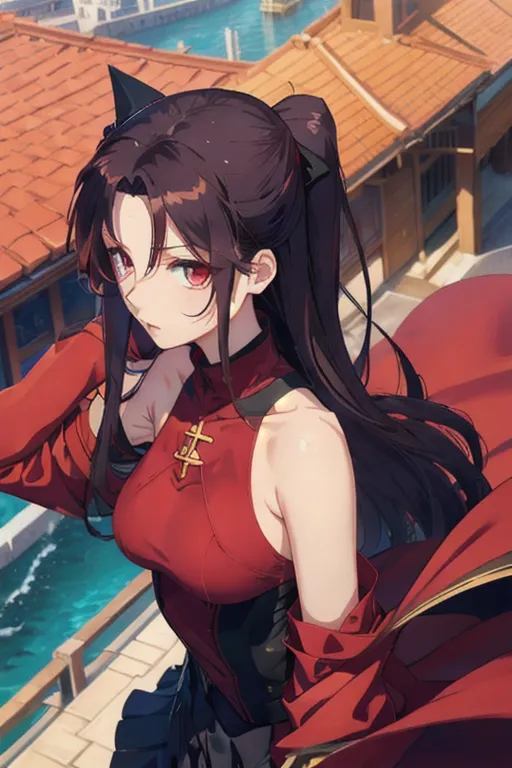 Rin Tohsaka - It is currently lunch break and Rin Tohsaka is waiting for you on the school rooftop, normally closed. It's where he shares information with her as part of her deal with this apprentice mage.
