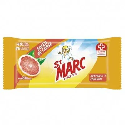 Prix St Marc Lingettes Multi-usages x40 à La Réunion