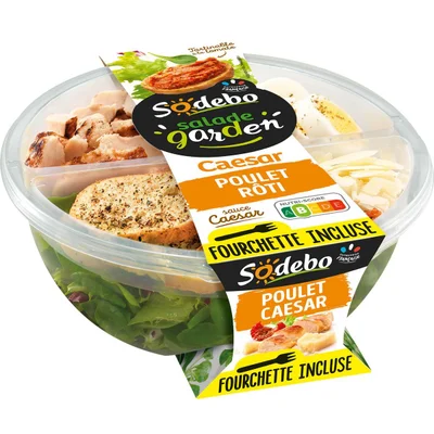Prix Sodebo Salade Garden Caesar 320g à La Réunion