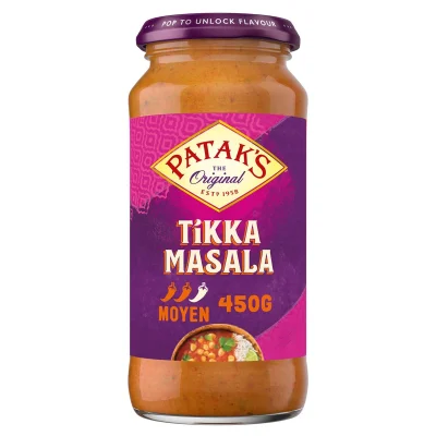 Prix Patak's Sauce Tikka Masala 450g à La Réunion