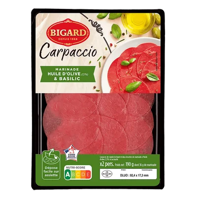 Prix Bigard Carpaccio de Bœuf 190g à La Réunion