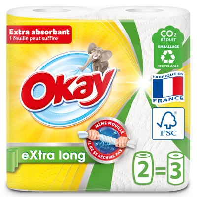 Prix Okay Blanc 2 rouleaux à La Réunion