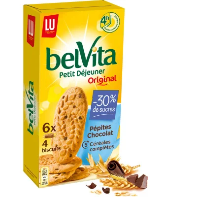 Prix Belvita Petit Déjeuner Original Pépites de Chocolat 300g à La Réunion
