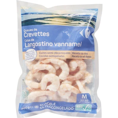 Prix Crevettes Décortiquée Surgelées Carrefour 280g à La Réunion