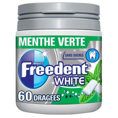 Prix Freedent White Menthe Verte 84g à La Réunion