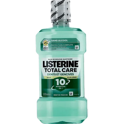 Prix Listerine Bain de Bouche Total Care 500ml à La Réunion