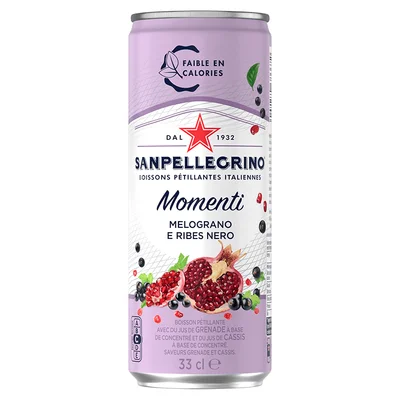 Prix Sanpellegrino Momenti Melograno & Ribes Nero 6x33cl à La Réunion