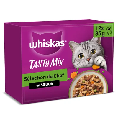Prix Whiskas Pâtée Chat Sélection 12x85g à La Réunion