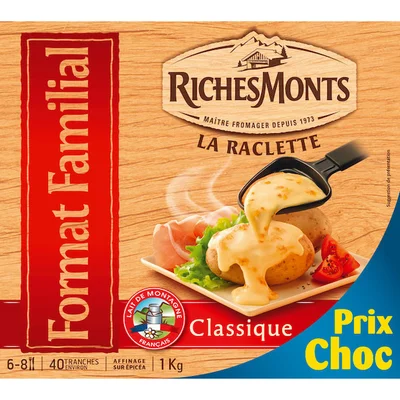 Prix RichesMonts Raclette Classique 400g à La Réunion