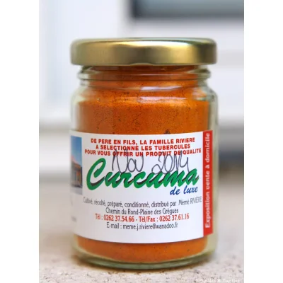 Prix Mémé Rivière Curcuma de la Plaine des Grègues 50g à La Réunion