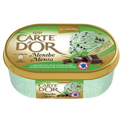 Prix Carte d'Or Glace Menthe Chocolat 1L à La Réunion