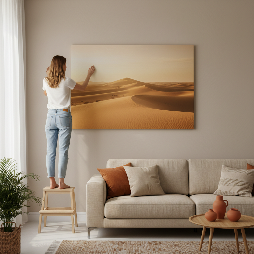 Cover for How to Hang Canvas Art: Height, Placement & Step-by-Step Guide