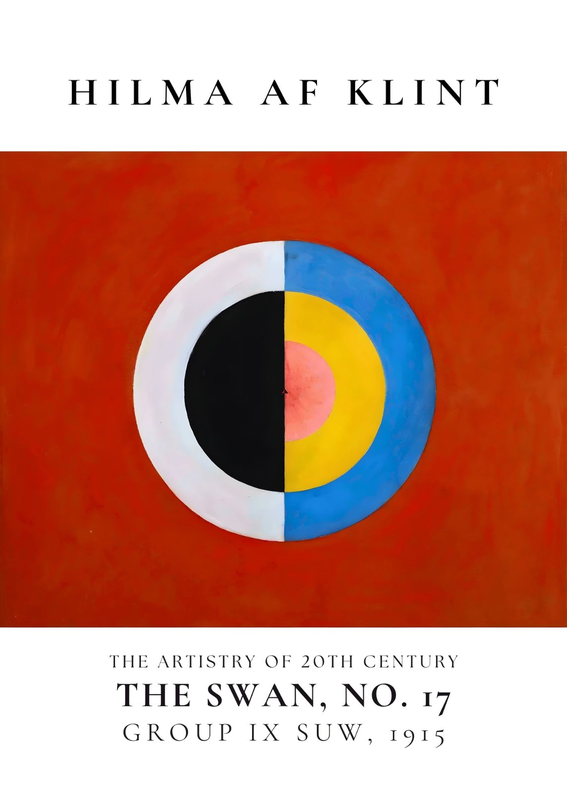 Hilma af Klint The Swan No. 17 Poster | Abstract Geometric Modern Poster | Premium Gallery Wrapped Wall Decor — Poster