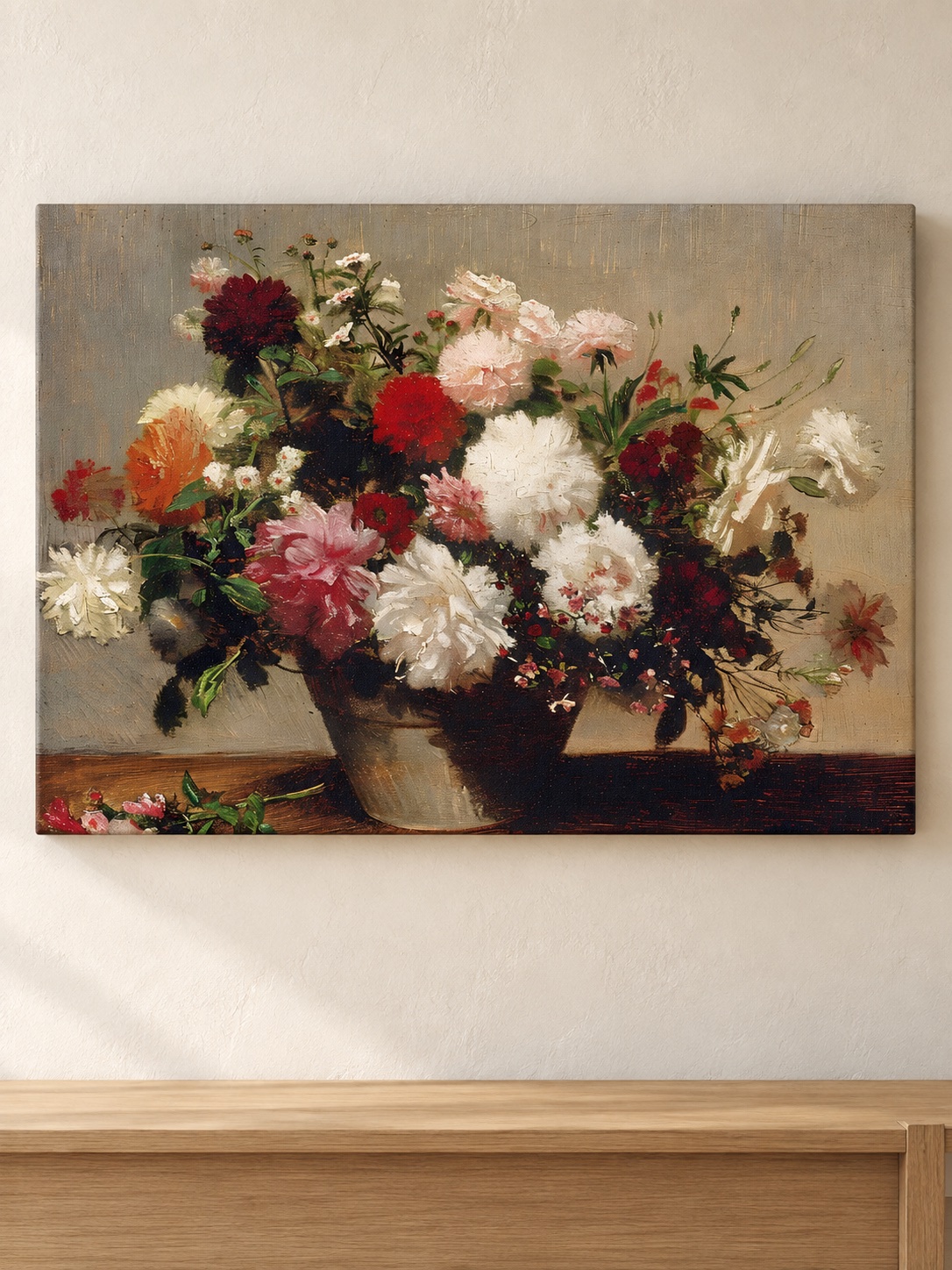 Timeless classic flower bouquet still life canvas wall art