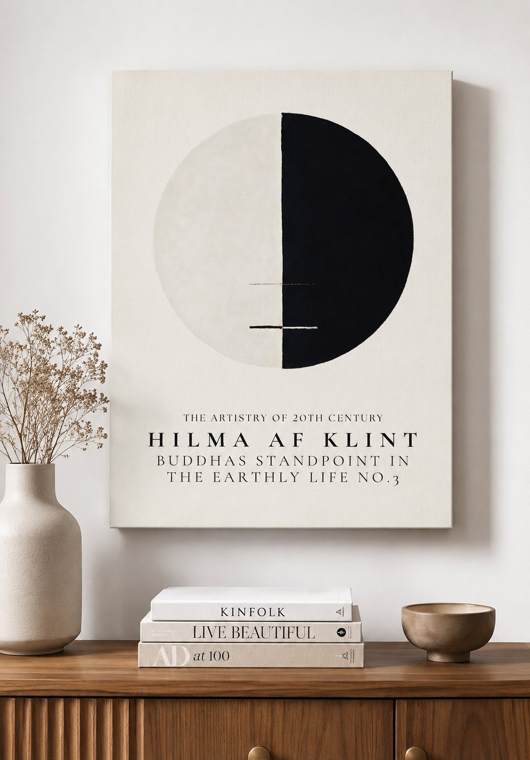 Hilma af Klint Buddha's Standpoint in the Earthly Life No. 3 Wall Art Print | 20th Century Abstract Canvas Art Poster canvas print — Hilma af Klint poster