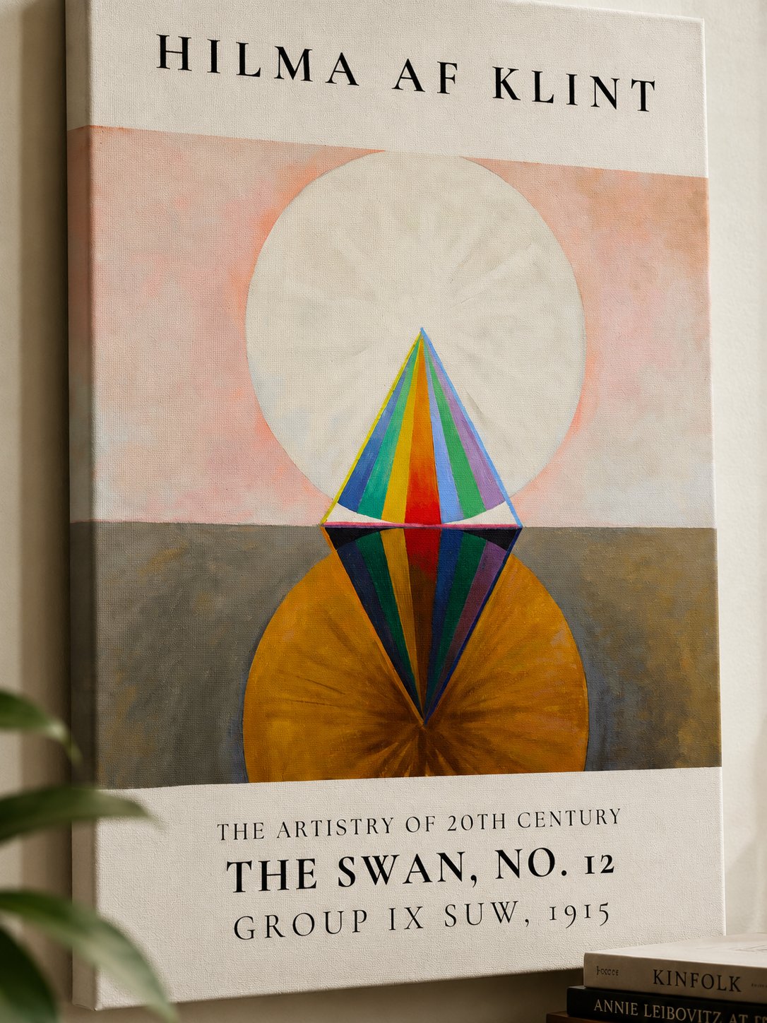 Hilma af Klint The Swan No 12 Wall Art Print | Abstract Geometric Fine Art Poster | Modern Exhibition Canvas Print canvas print — Hilma af Klint print