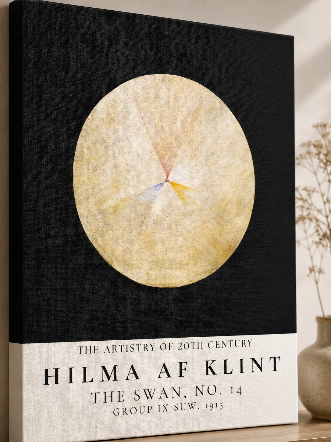 Hilma af Klint The Swan No 14 Fine Art Print | 20th Century Abstract Wall Art Poster canvas print — Hilma af Klint print