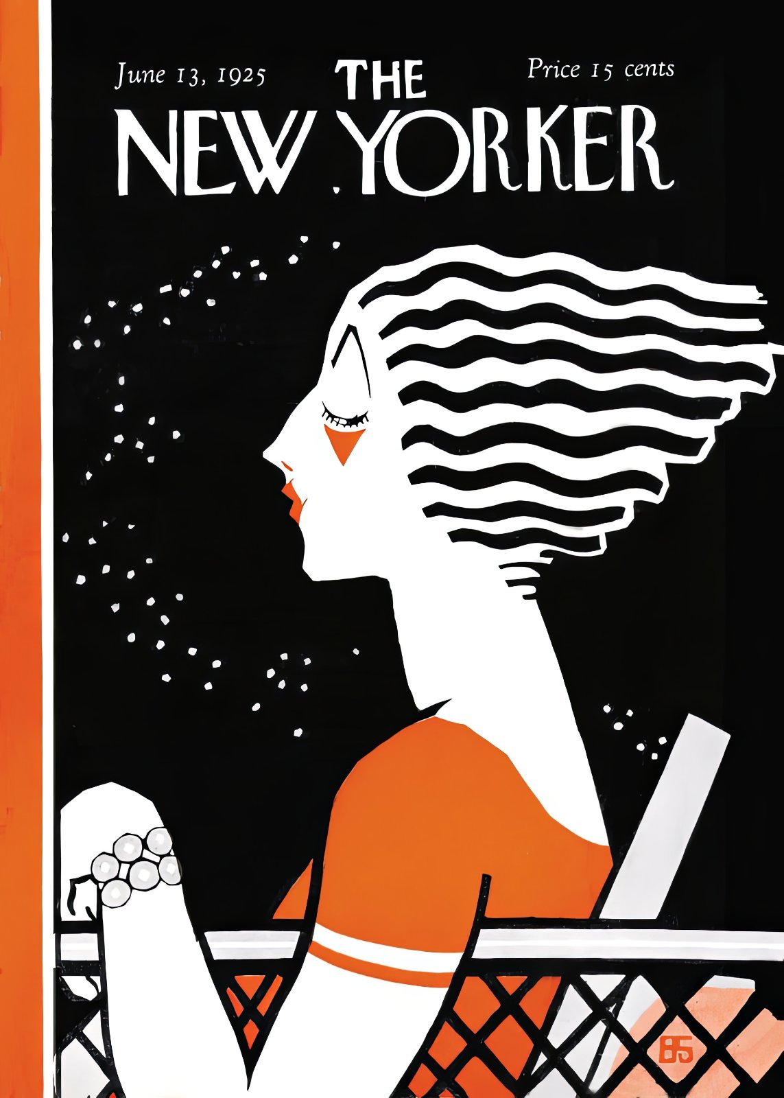 Vintage New Yorker Magazine Cover Poster – June 13, 1925 Art Deco Print – Retro Fashion Poster Poster for Living Room Decor — Poster