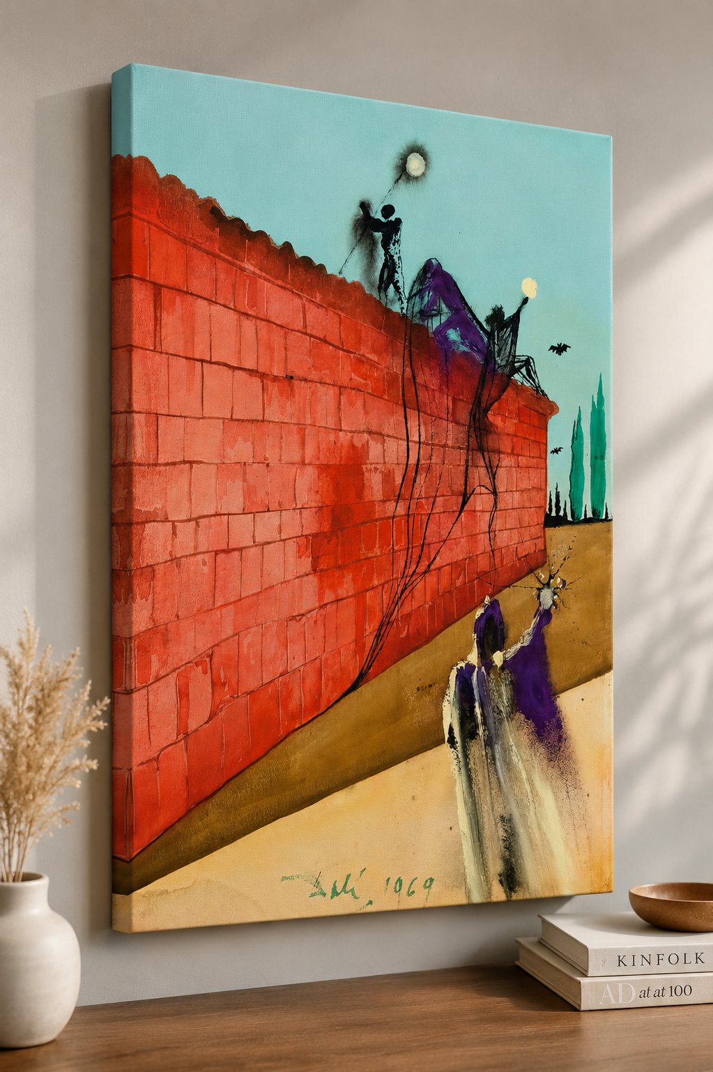 Salvador Dalí Signed Surrealist Wall Art (1969) – Vintage Expressionist Fine Art Print canvas print — dreamlike wall decor